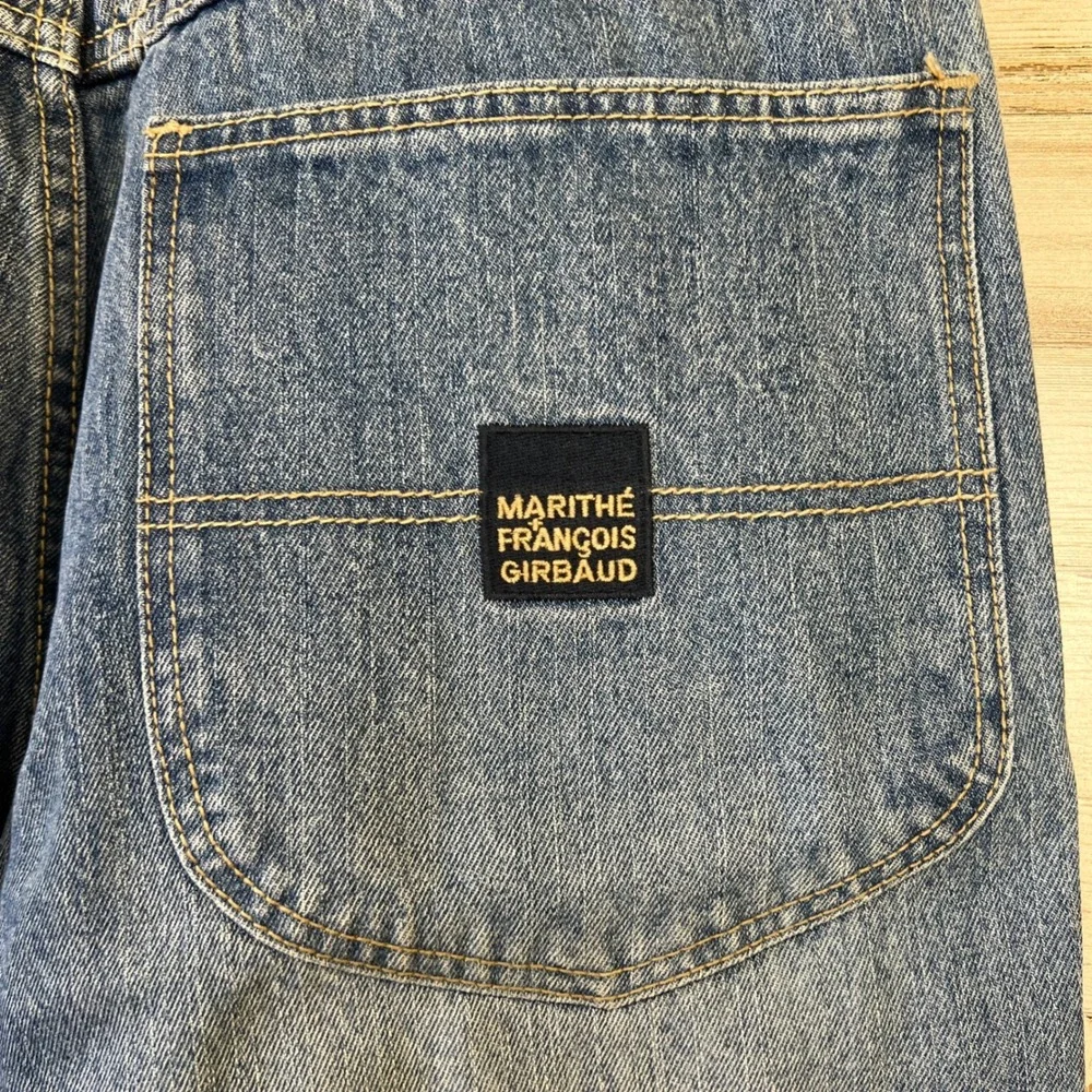 VTG Marithe Francois Girbaud Jeans Men 32M Blue Denim Baggy High Rise Designer